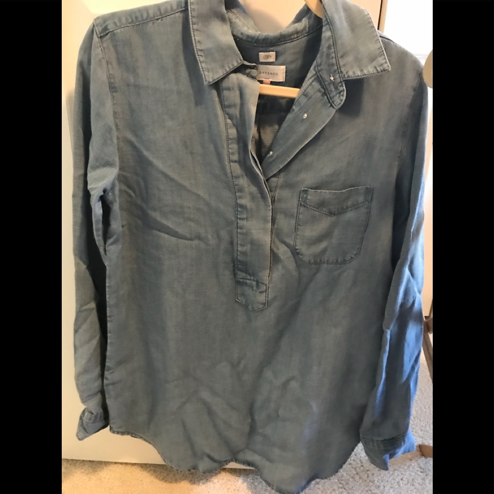 Denim tunic length shirt from Loft